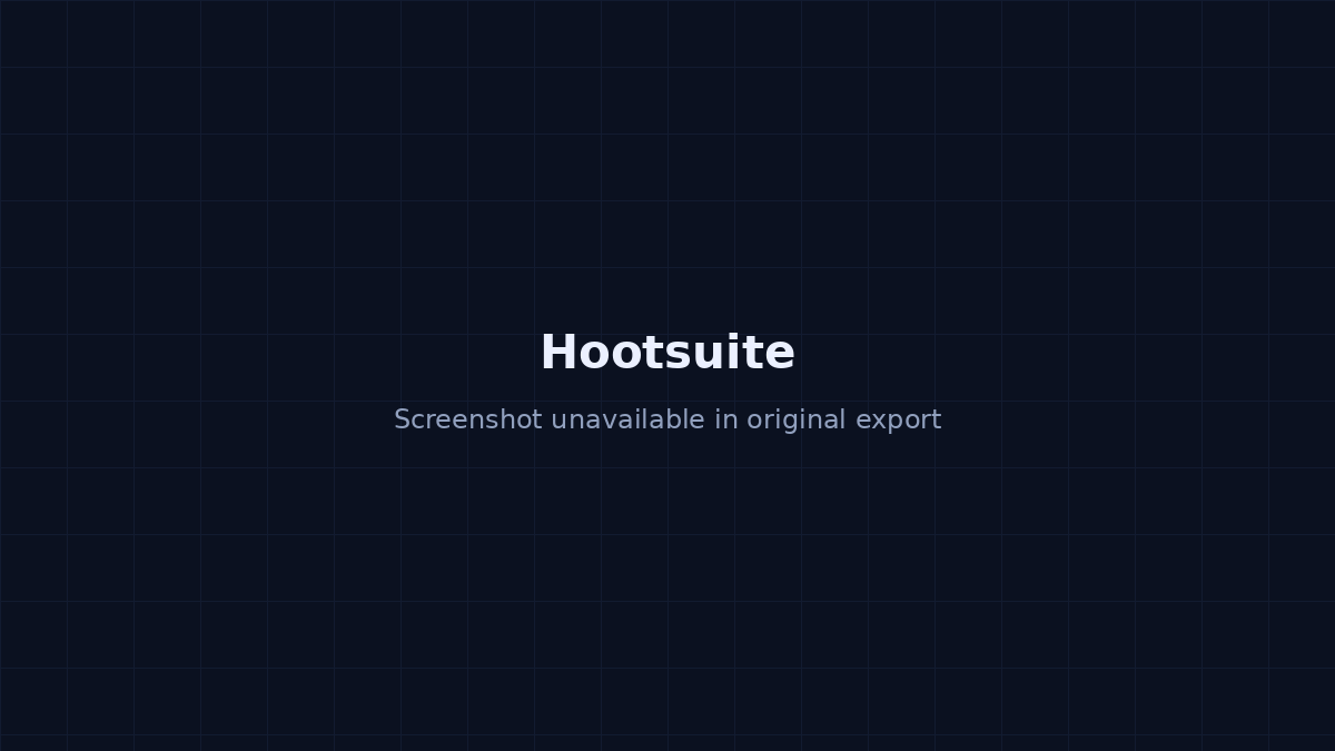 Unified social dashboard